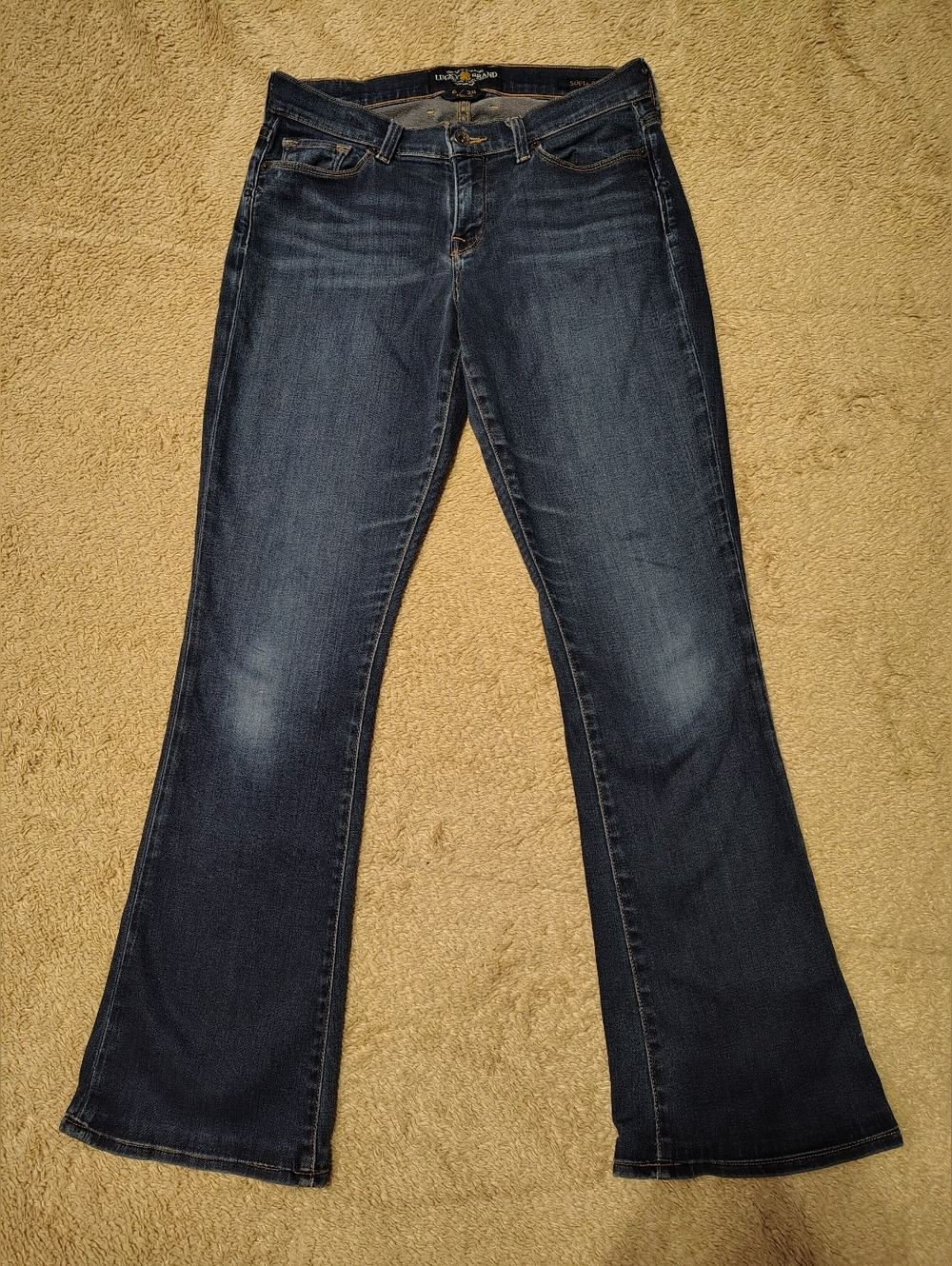 Lucky Brand Women's Blue Jeans Sofia Boot Cut Dark Wash Mid Rise Size 6/28